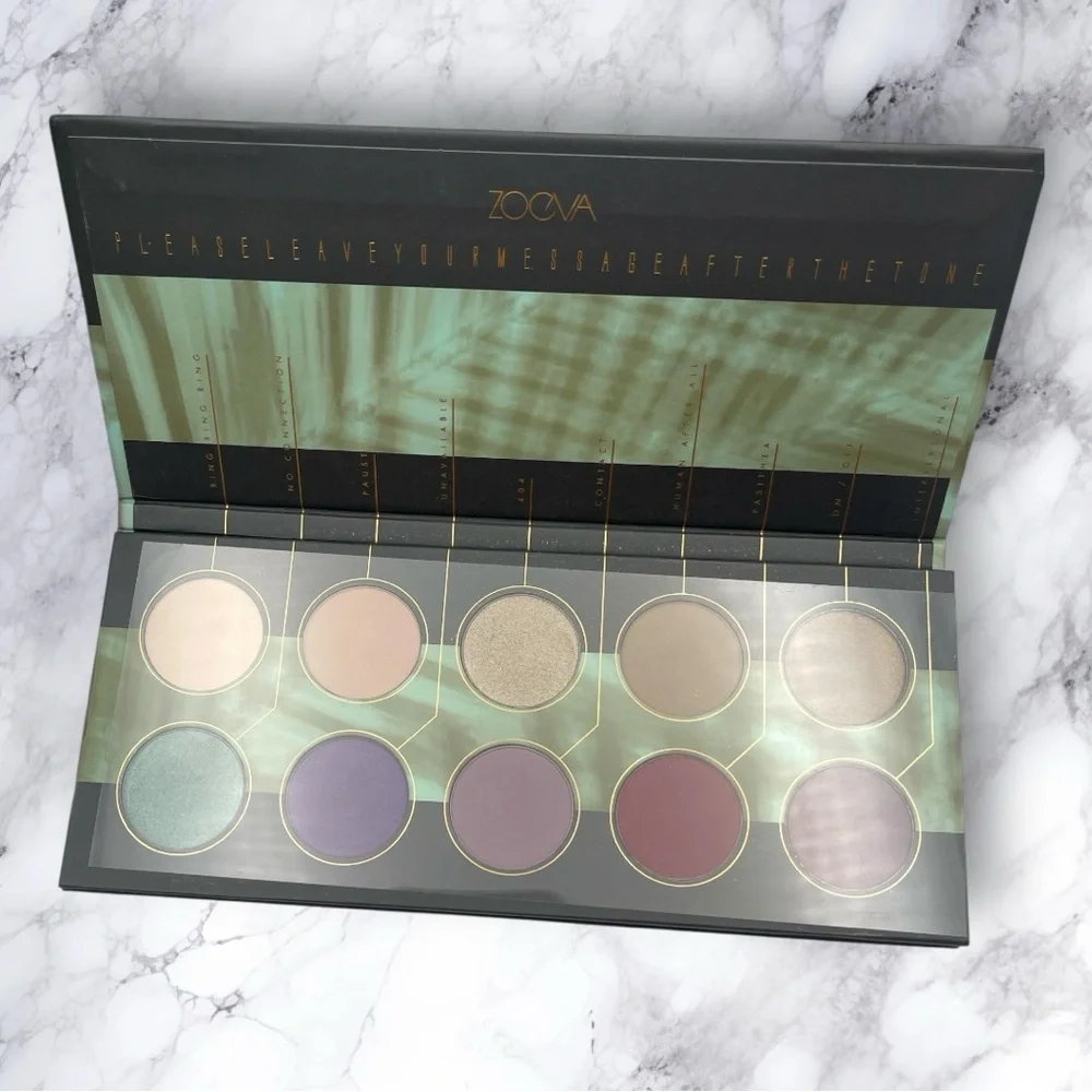 ZOEVA Offline Palette with Purple, Gold, and Cream Shades